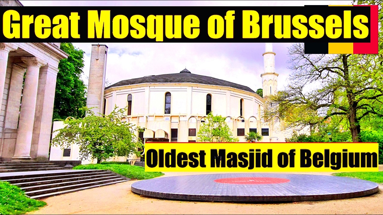 🇧🇪 Great Mosque of Brussels Masjid. The Oldest Mosque in Brussels, Belgium.