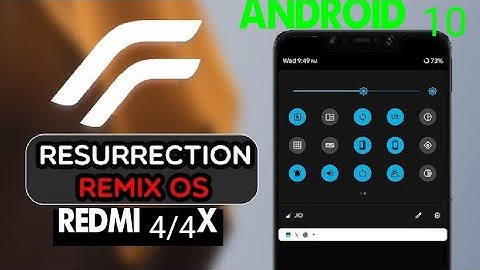Redmi 4/4X- Resurrection Remix 8.5.8 MILESTONE Android 10 Rom | AUG Patch | Festures & Customization