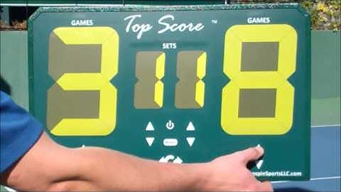 TopScore Demo - please note the flicker is due to videotaping and not visible in real life