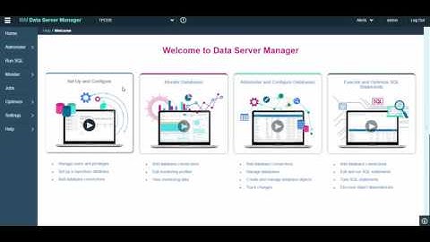 IBM Data Server Manager v2.1.3 ---- Welcome Tutorial