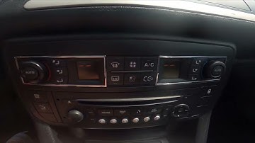 How to Change Airflow Temperature in Citroen C5 III ( 2007 – 2017 )