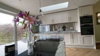 Toughened Antique Mirror Modern Kitchen Glass Splashback by CreoGlass