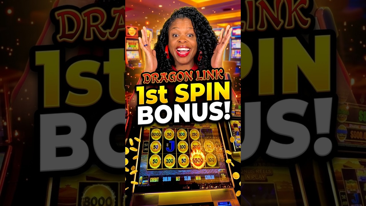 I Can't Believe This 1st Spin Bonus! 😱🔥 #730slots #shorts #dragonlink #casino #win
