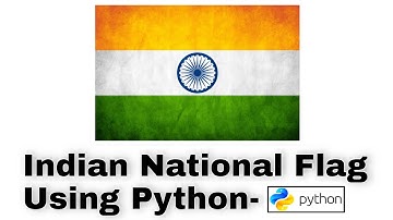 Happy Independence Day || Drawing INDIAN National Flag 🇮🇳 Using Python || Techie Lagan