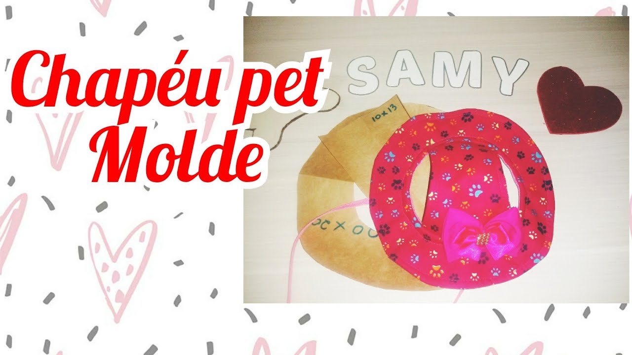 Chapéu pet , Como fazer o molde!