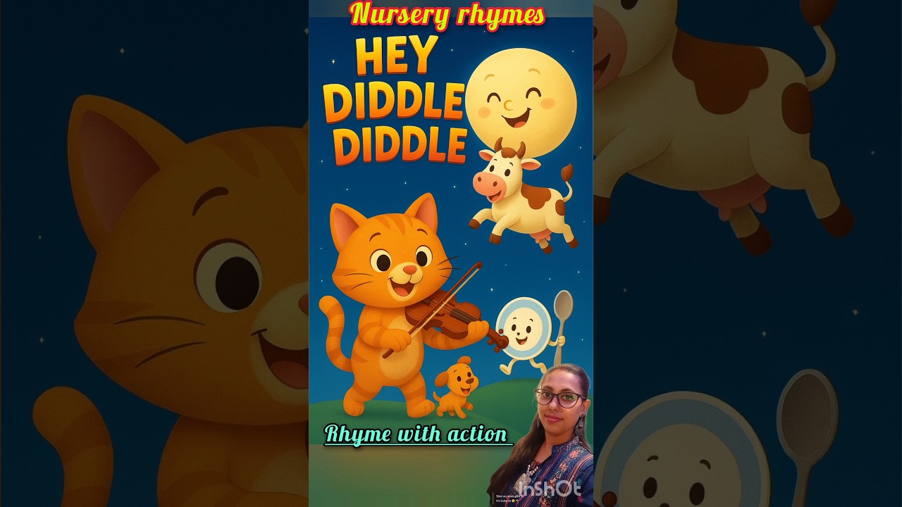Hey Diddle Diddle/ Nursery rhymes/ Rhymes with action/ Best for toddlers and preschoolers/ shorts