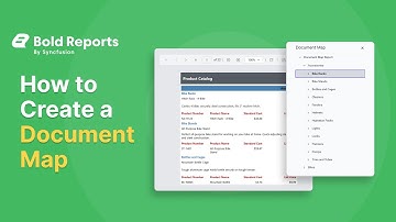 How to Create a Document Map | Bold Reports®