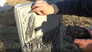 The Grave Rubber ASMR - Mrs  Hannah 1834 - New England Gravestone Rubbing