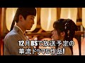 12月BSで放送予定の華流ドラマ5作品!