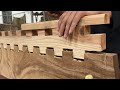 The detailed process of building a wooden combined sofa table
