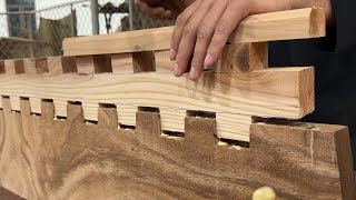 The Detailed Process Of Building A Wooden Combined Sofa Table