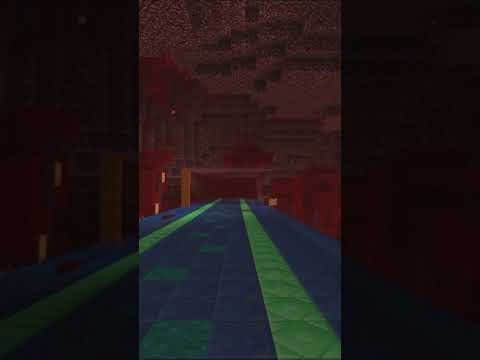 ネザー（地獄）で建築ショートバージョン57　マイクラ #minecraft #マインクラフト #マイクラ建築