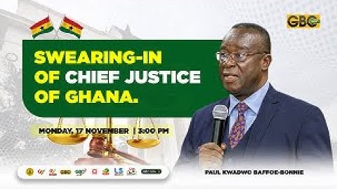 Swearing in of Chief Justice of Ghana || 17th November 2025.