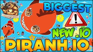 PIRANH.IO | LAZER GUN ON A PIRANHA MAYHEM?! How To Became The Biggest fish in The New Best .io Game