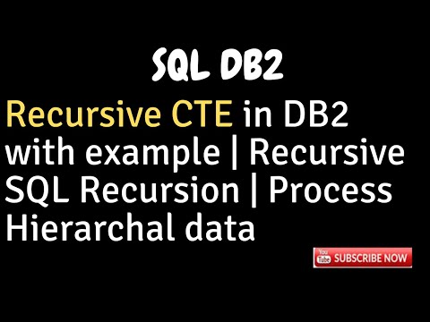 Recursive CTE in IBM DB2 with Example-Recursive SQL