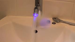 How to Install LED Faucet Light From Aliexpress  Cost less than $2