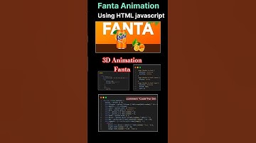 Fanta 3D Animation 🍊 | Made with Pure HTML, CSS & JavaScript!