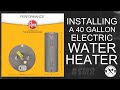 40 Gal - Electric Water Heater Replacement #plumbing #plumber #diy #howto #asmr #waterheater #shorts