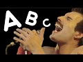 Learn The Alphabet with QUEEN  (Freddie Mercury's ABC)