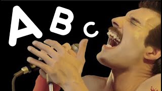 Learn The Alphabet with QUEEN  (Freddie Mercury's ABC)