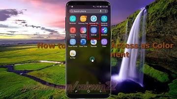 Android Nougat : How to set Direct Access as Color Adjustment in Samsung Galaxy S8 or S8+