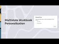Multistate Workbook Personalization in Oracle Analytics