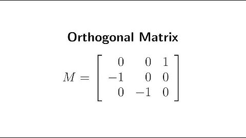 How to Analyze Orthogonal Matrices