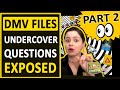 DMV Permit Exam Special 👀Part 2 of The DMV Files: Secret Undercover DMV Test Questions: DMV Handbook