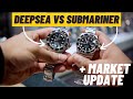 Rolex Submariner vs. Sea Dweller Deepsea - Which One To Get? + Market Update