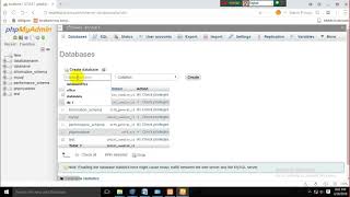 my sql database create or drop  video tutorial part 1