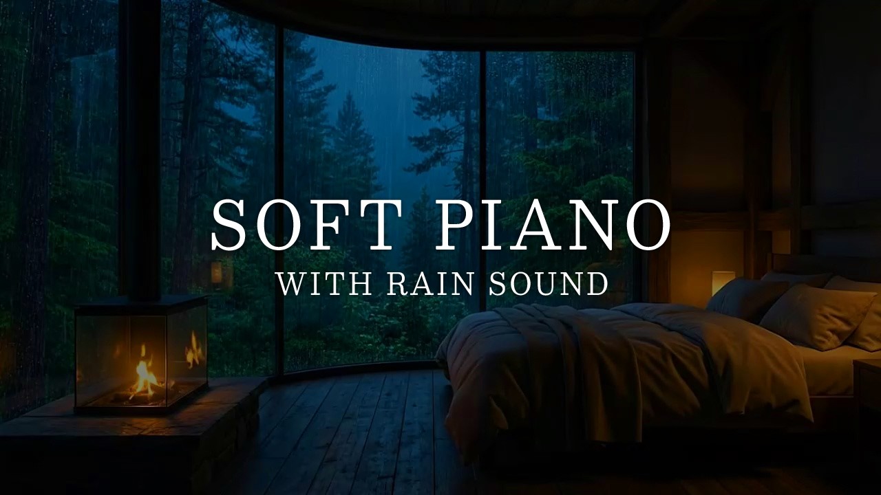 Relaxing Piano with Rain Sounds 🌧️ Deep Rest On Rainy Day Calm the Mind ...