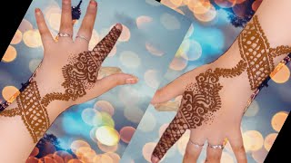 تعلم نقش حناء راقي وسهل للمبتدئين  fine and easy henna inscription for beginners