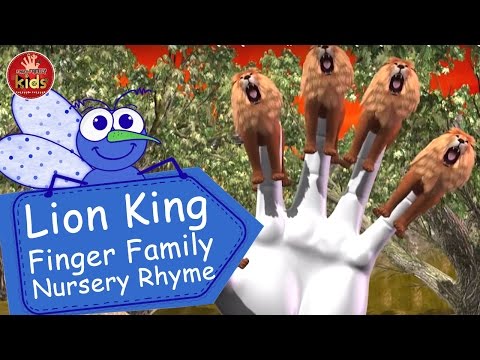 Lion King Finger Family Nursery Rhymes in 3D || Nursery Rhymes For Children