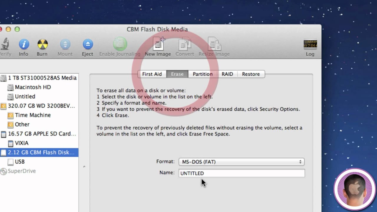 Format A Flash Drive For Both Mac OS X And Windows