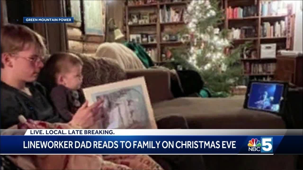 GMP lineman dad reads to family on Christmas Eve