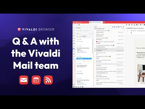 Vivaldi Mail 1.0 livestream