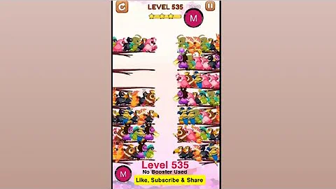 #bird #sort 2 #color #puzzle #level 535 #birdsort #colour #gaming #viral #trending #shorts #solution