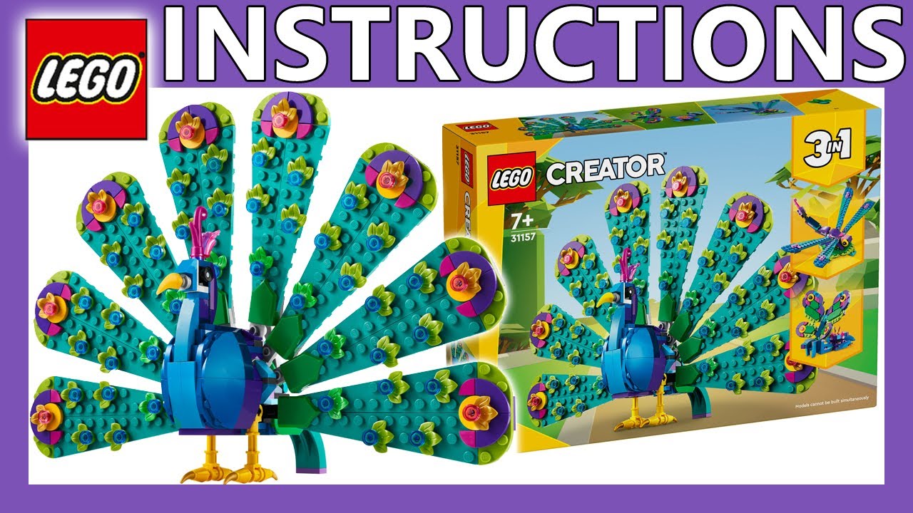 LEGO instructions | Exotic Peacock | 31157 | LEGO Creator 2024