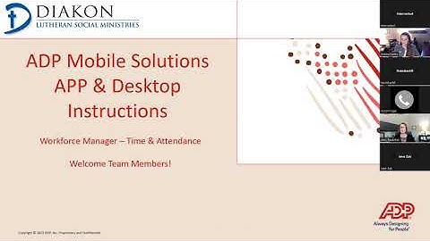 ADP Workforce Manager (ADP MyWork) Training Session – for hourly SLS and HUD staff