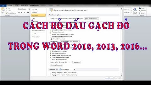 cách bỏ dấu gạch đỏ trong word 2010, 2013, 2016...|| Lê Văn Phúc TV