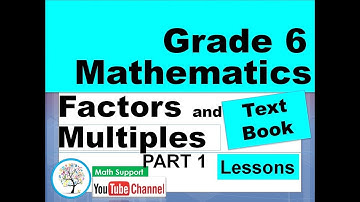 Grade 6 - Mathematics - Factors and Multiples  PART 1 (English Medium)
