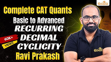 Recurring Decimal Cyclicity |CAT exam preparation videos   |