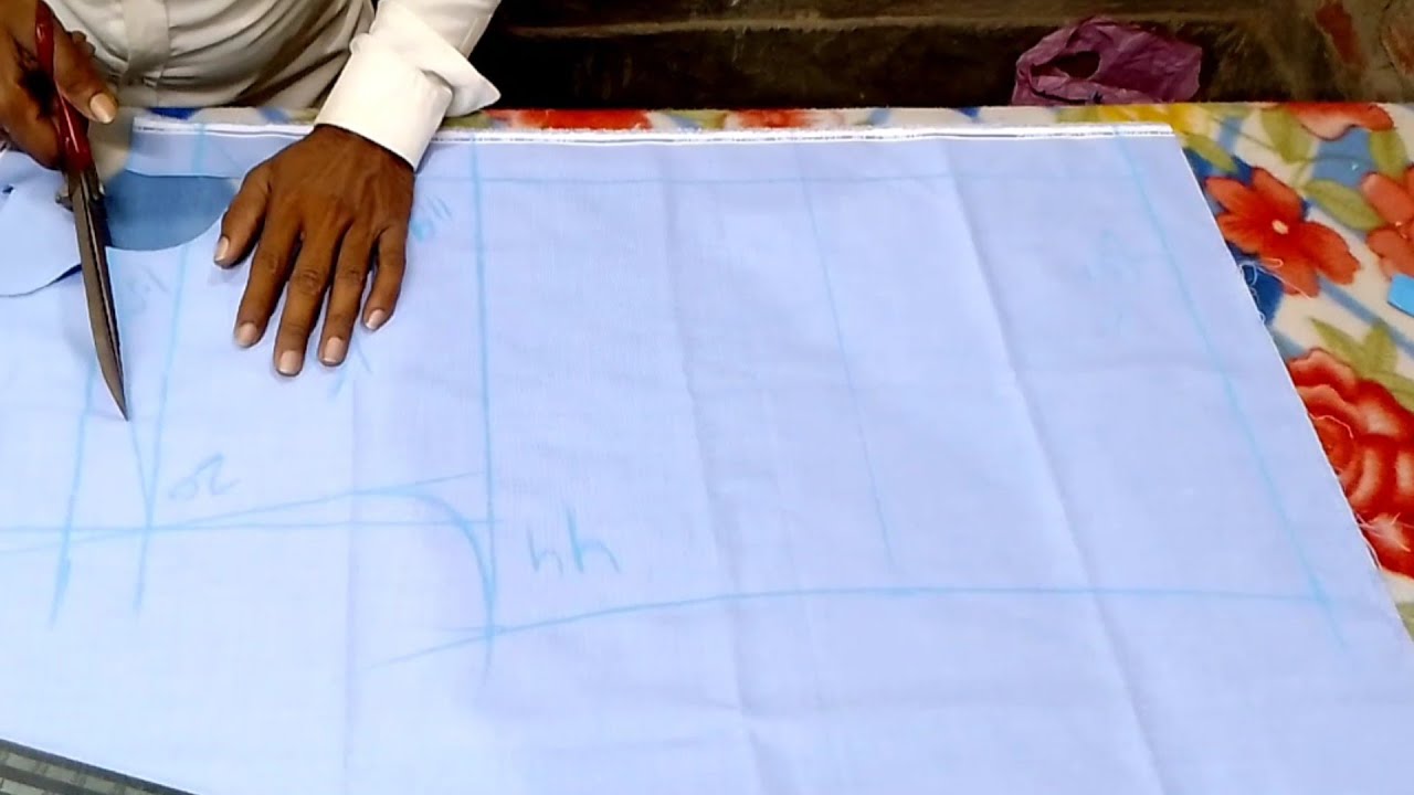 XXL shirt ki cutting//44 इंच सीना शर्ट की कटिंग//mote aadami shirt ki cutting// allvideo YouTube