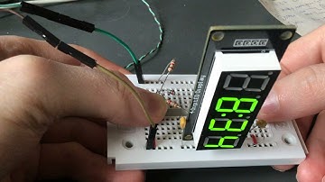TM1637 7 segments display handmatig aansturen