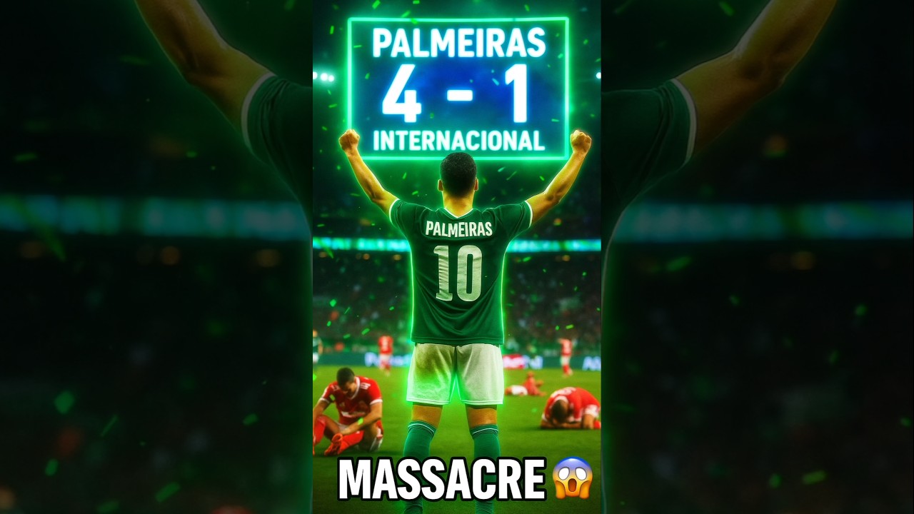 O Palmeiras GOLEOU o Internacional 😱 