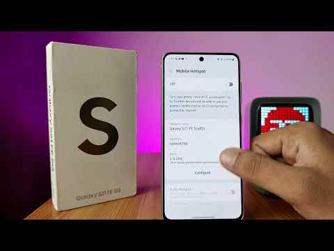 How to Set WiFi Hotspot and Change Settings in Samsung Galaxy S21 FE 5G