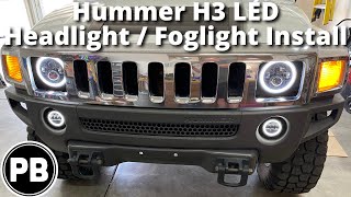 Hummer H3 Headlight / Foglight Install Timelapse