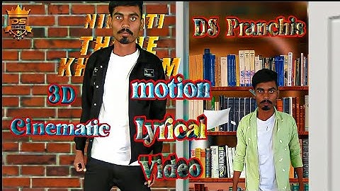 3D Cinematic Motion Lyrical Video Editing in Alight motion 3d Camera Edit