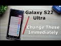GalaxyS22Ultra-これらの設定をすぐに変更する