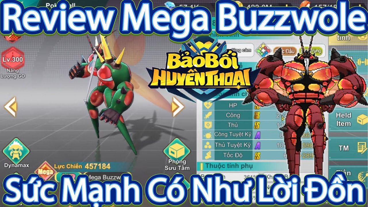 Review Mega Buzzwole ,Sức Mạnh Thật Sự Có Như Lời Đồn?Bảo Bối Huyền Thoại